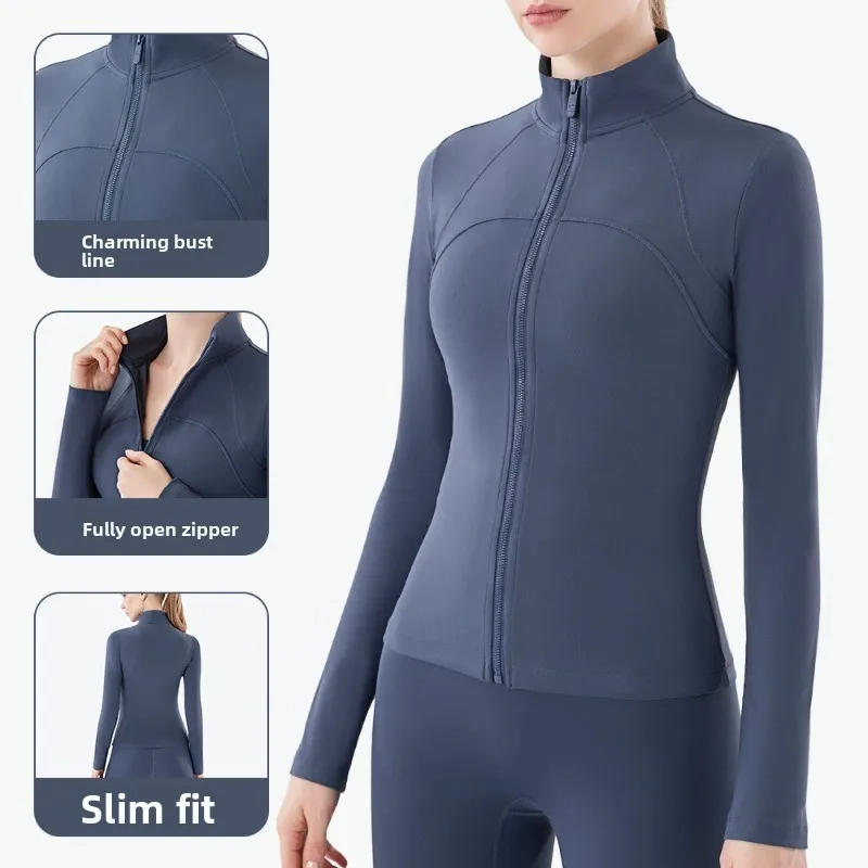Yoga Suit Women's High-end Standing Collar Long Sleeved Sports Jacket Running Training Fitness Top Windproof Running Suit
Yoga Suit Women's High-end Standing Collar Long Sleeved Sports Jacket Running Training Fitness Top Windproof Running Suit