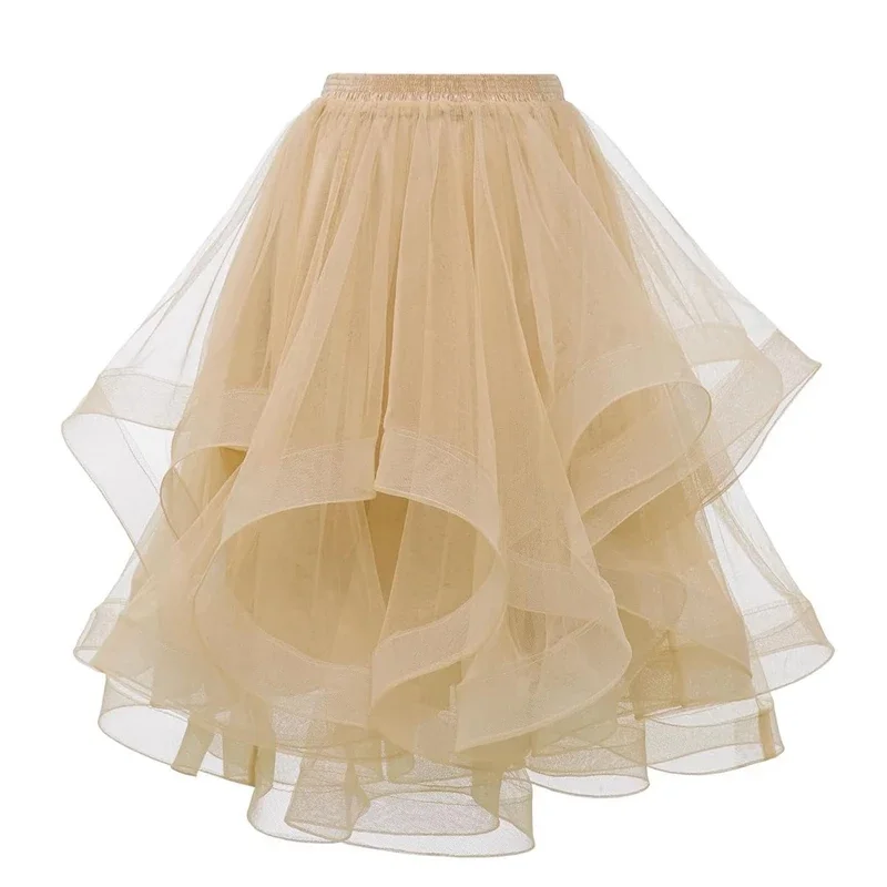 Fashion Yellow Tulle Skirt Spring Summer Women Irregular Mid-length Mesh A-line Skirt Women Solid Sweet Party Skirt Female S685
Fashion Yellow Tulle Skirt Spring Summer Women Irregular Mid-length Mesh A-line Skirt Women Solid Sweet Party Skirt Female S685