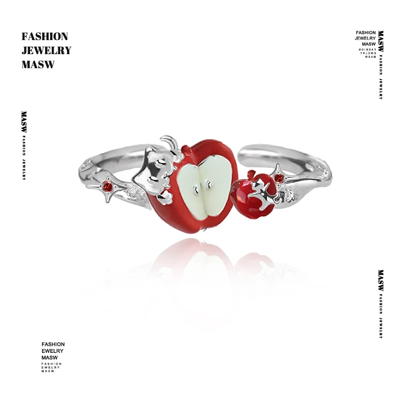 MASW Original Design Elegant Temperament Red Apple Open Rings For Women Female Gifts Fashion Jewelry Accessories 2025 Trend New
MASW Original Design Elegant Temperament Red Apple Open Rings For Women Female Gifts Fashion Jewelry Accessories 2025 Trend New