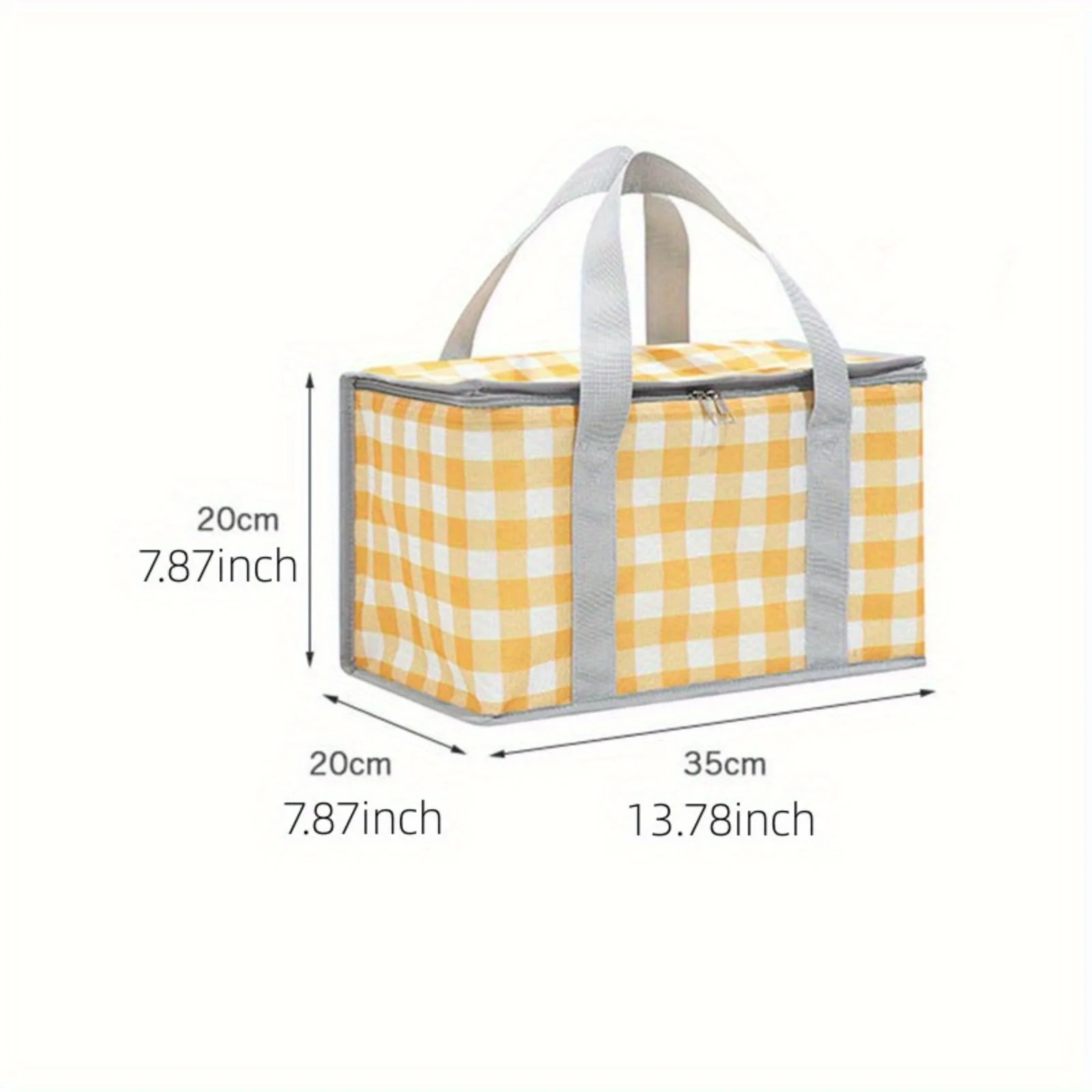 Yellow Checkered Large Capacity Picnic Bag, Outdoor Camping Travel Tote, Insulated Lunch Bagcamping supplies
Yellow Checkered Large Capacity Picnic Bag, Outdoor Camping Travel Tote, Insulated Lunch Bagcamping supplies