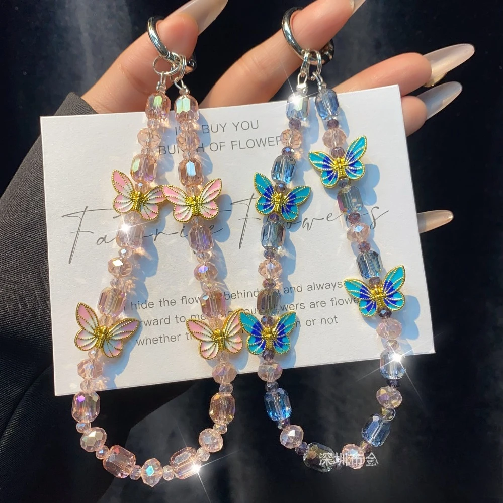 Color Alloy Butterfly Mobile Phone Pendant Lanyard Crystal Mobile Phone Chain Pendant Wrist Key Chain Anti-lost Rope Wholesale
Color Alloy Butterfly Mobile Phone Pendant Lanyard Crystal Mobile Phone Chain Pendant Wrist Key Chain Anti-lost Rope Wholesale