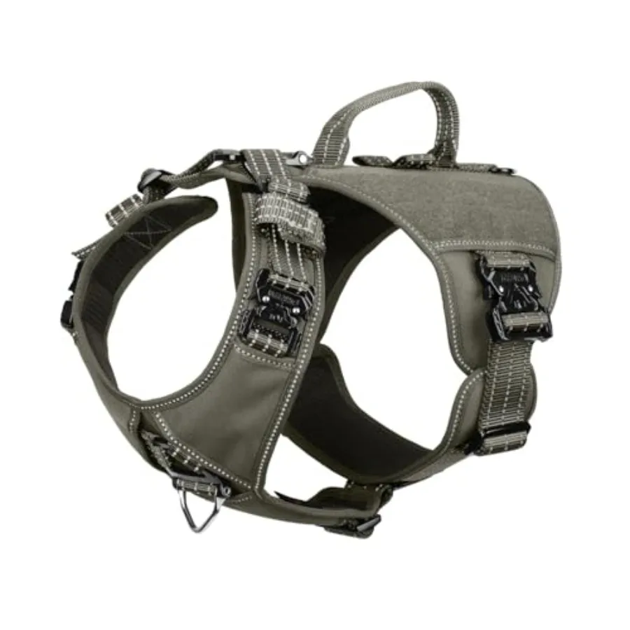 GN8 Tactical Dog Harness with 4X Metal Buckles for X-Large Sized DogsReflective in Training Walking K9 Dog Vest No-Pull Front L
GN8 Tactical Dog Harness with 4X Metal Buckles for X-Large Sized DogsReflective in Training Walking K9 Dog Vest No-Pull Front L