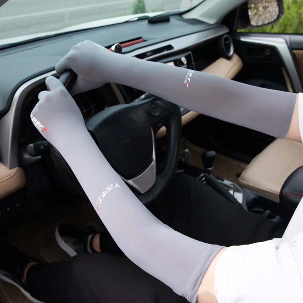 Thin Half Finger Ice Sleeves Two Fingers with Exposed Breathable Summer Long Arm Covers Anti-Slip Letter Label
Thin Half Finger Ice Sleeves Two Fingers with Exposed Breathable Summer Long Arm Covers Anti-Slip Letter Label
