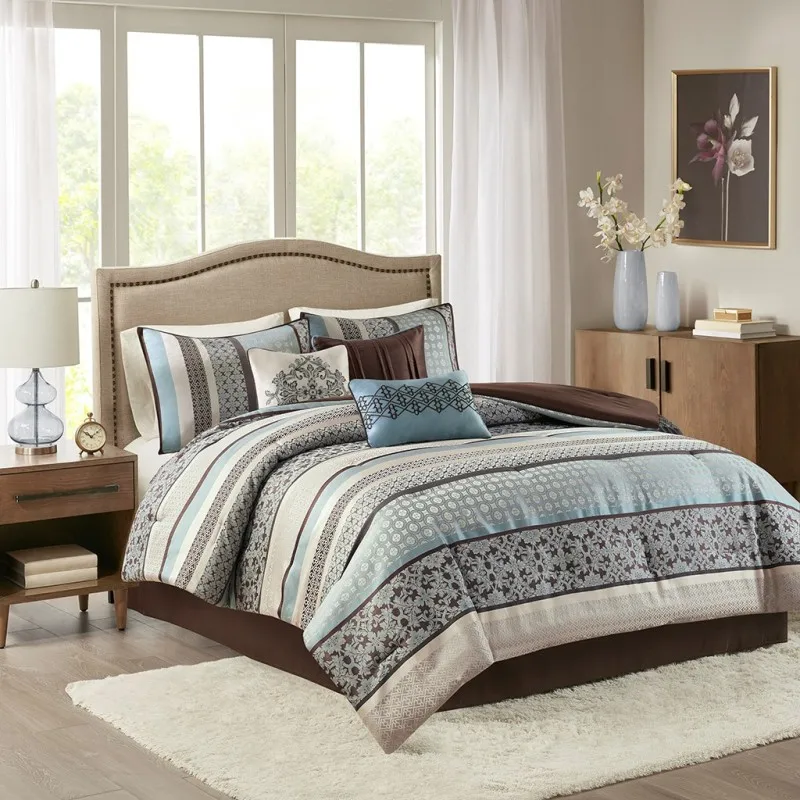 7 Piece Comforter Set Blue Cal King
7 Piece Comforter Set Blue Cal King