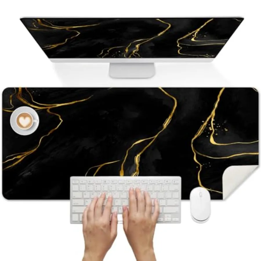 Desk Mat Deak Pad Non-Slip PU Leather Large Keyboard Mouse Pad Office Desktop Accessories for Office, Work, Home Decor 31.5"X15
Desk Mat Deak Pad Non-Slip PU Leather Large Keyboard Mouse Pad Office Desktop Accessories for Office, Work, Home Decor 31.5"X15