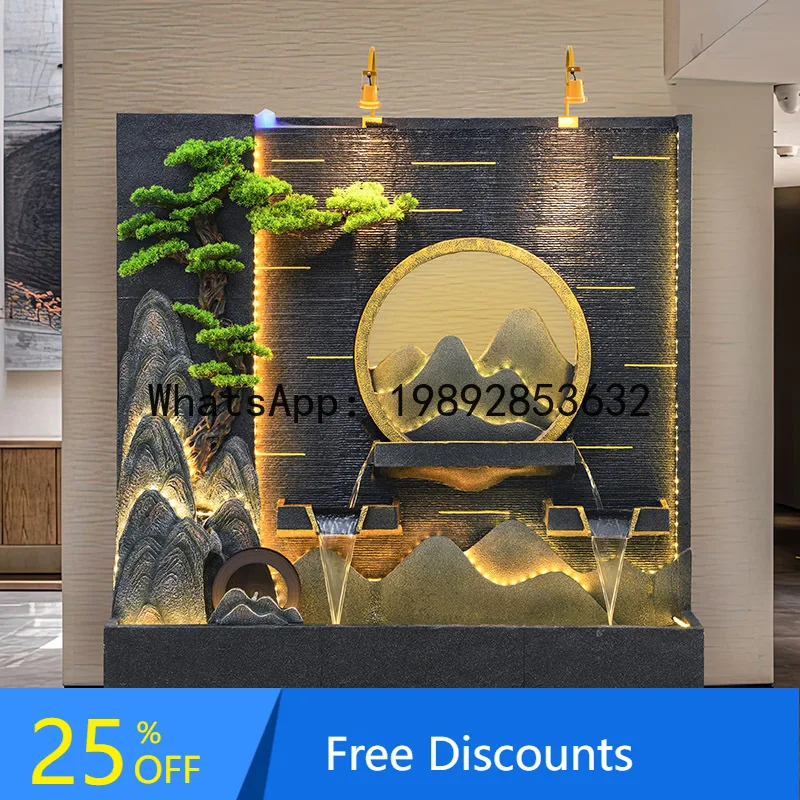 CZ Water Fountain Wall Screen Hotel Villa Courtyard Circulating Water Landscape Wealth-Attracting Floor Decoration Ornament
CZ Water Fountain Wall Screen Hotel Villa Courtyard Circulating Water Landscape Wealth-Attracting Floor Decoration Ornament