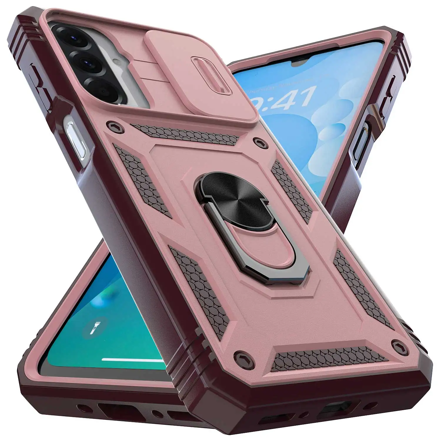 Pink Red For Samsung Galaxy A17 5G Case Dual Layer Shockproof Hybrid Rugged Magnetic Ring Holder Stand Cover
Pink Red For Samsung Galaxy A17 5G Case Dual Layer Shockproof Hybrid Rugged Magnetic Ring Holder Stand Cover