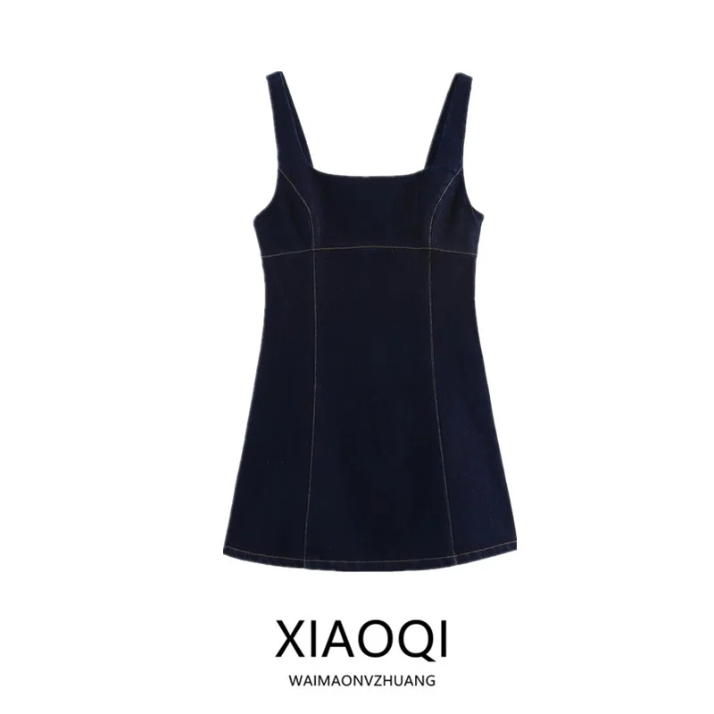 Spring 2025 Women's Faion Versatile Square Collar Wide oulder Strap ort Denim Dr New Arrival Commute Sle Svel
Spring 2025 Women's Faion Versatile Square Collar Wide oulder Strap ort Denim Dr New Arrival Commute Sle Svel