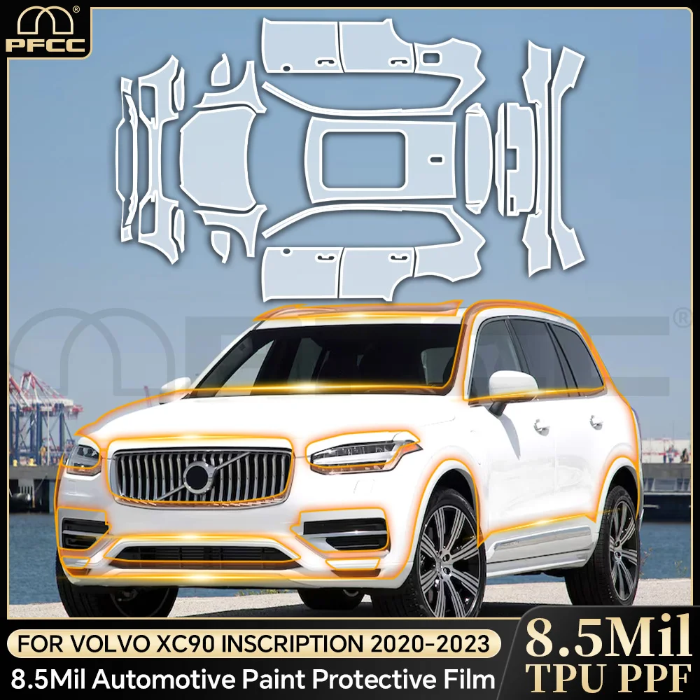 For Volvo XC90 INSCRIPTION T5 T6 B5 B6 2020-2023 8.5Mil TPU Paint Protection Film Car Body Pre-cut PPF Bra Clear Anti-scratch
For Volvo XC90 INSCRIPTION T5 T6 B5 B6 2020-2023 8.5Mil TPU Paint Protection Film Car Body Pre-cut PPF Bra Clear Anti-scratch