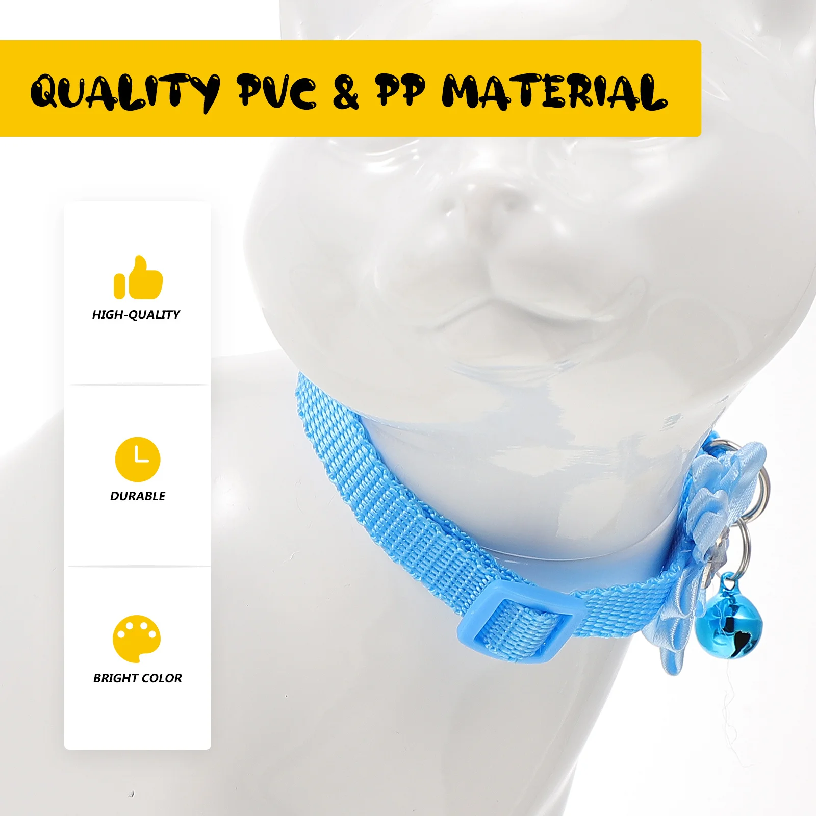 4Pcs Pet Flower Collar with Bell Adjustable Cartoon Dog Cat Neck Ornament Bright Decor for Holiday Party Events
4Pcs Pet Flower Collar with Bell Adjustable Cartoon Dog Cat Neck Ornament Bright Decor for Holiday Party Events