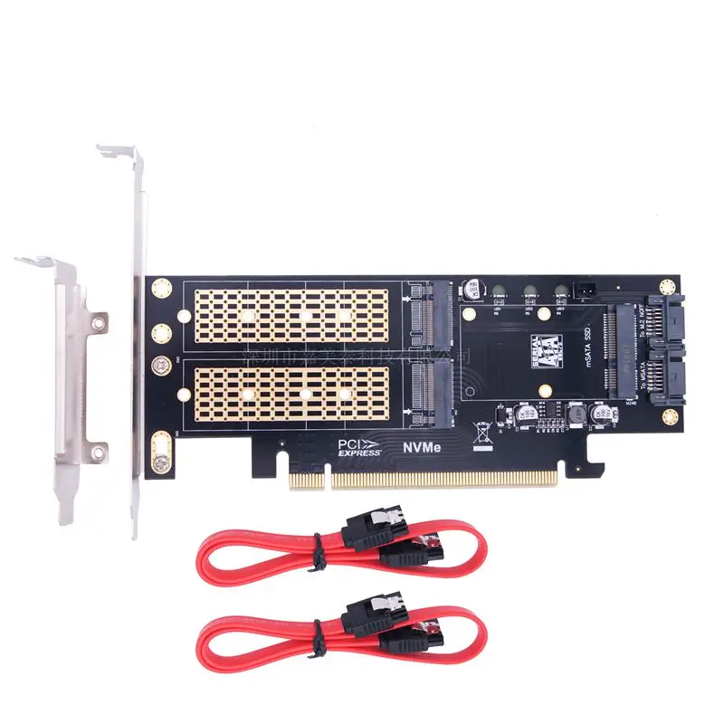 M. 2 NVMe NGFF to PCI-E 4x Three In One Expansion Card Adapter Card B+M Key MSATA Three Disc Version
M. 2 NVMe NGFF to PCI-E 4x Three In One Expansion Card Adapter Card B+M Key MSATA Three Disc Version