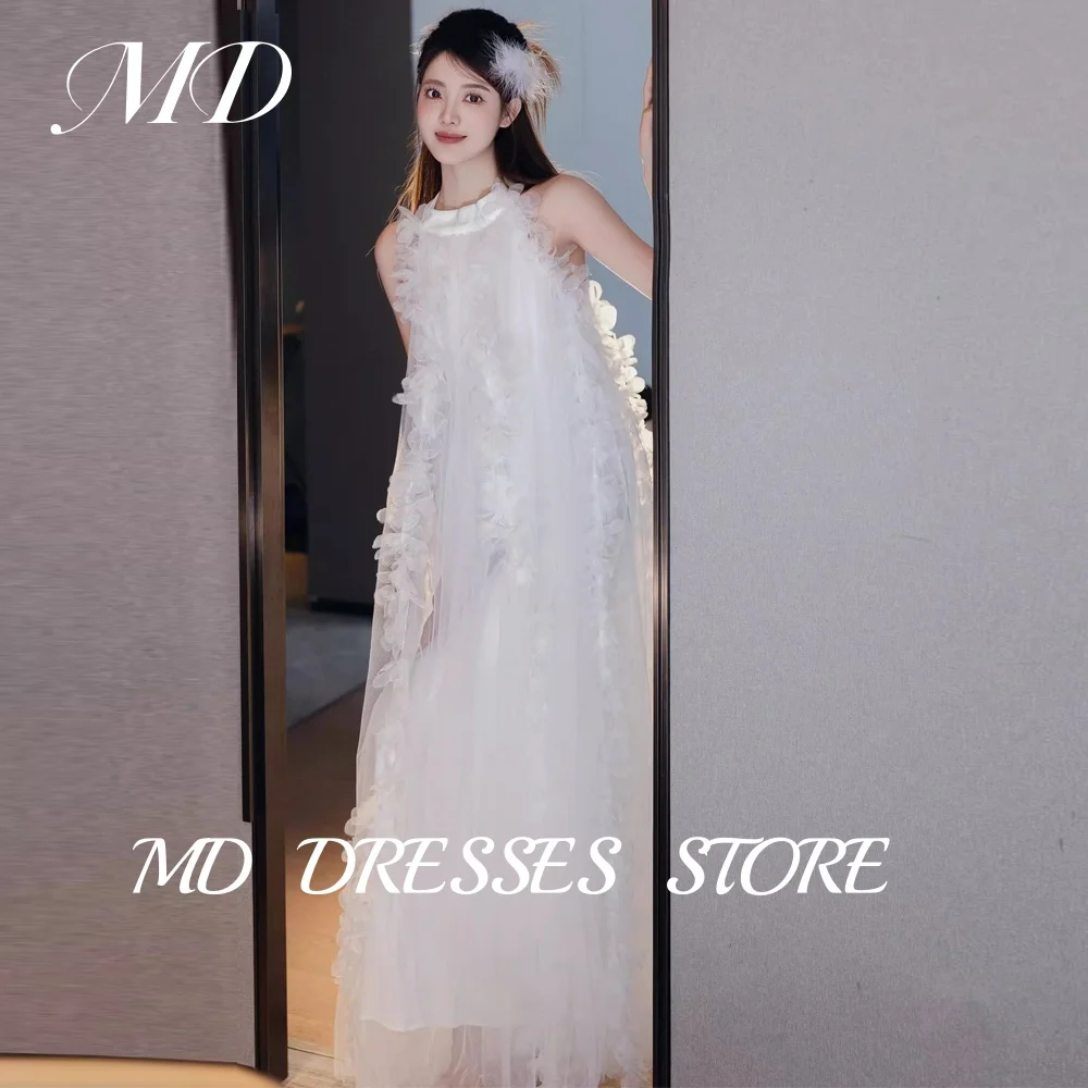 MD Straight White Wedding Dresses Halter Pleated Bride Gowns Korea Photoshoot 3D Flower Customized Bridal Morning Gown 2025
MD Straight White Wedding Dresses Halter Pleated Bride Gowns Korea Photoshoot 3D Flower Customized Bridal Morning Gown 2025
