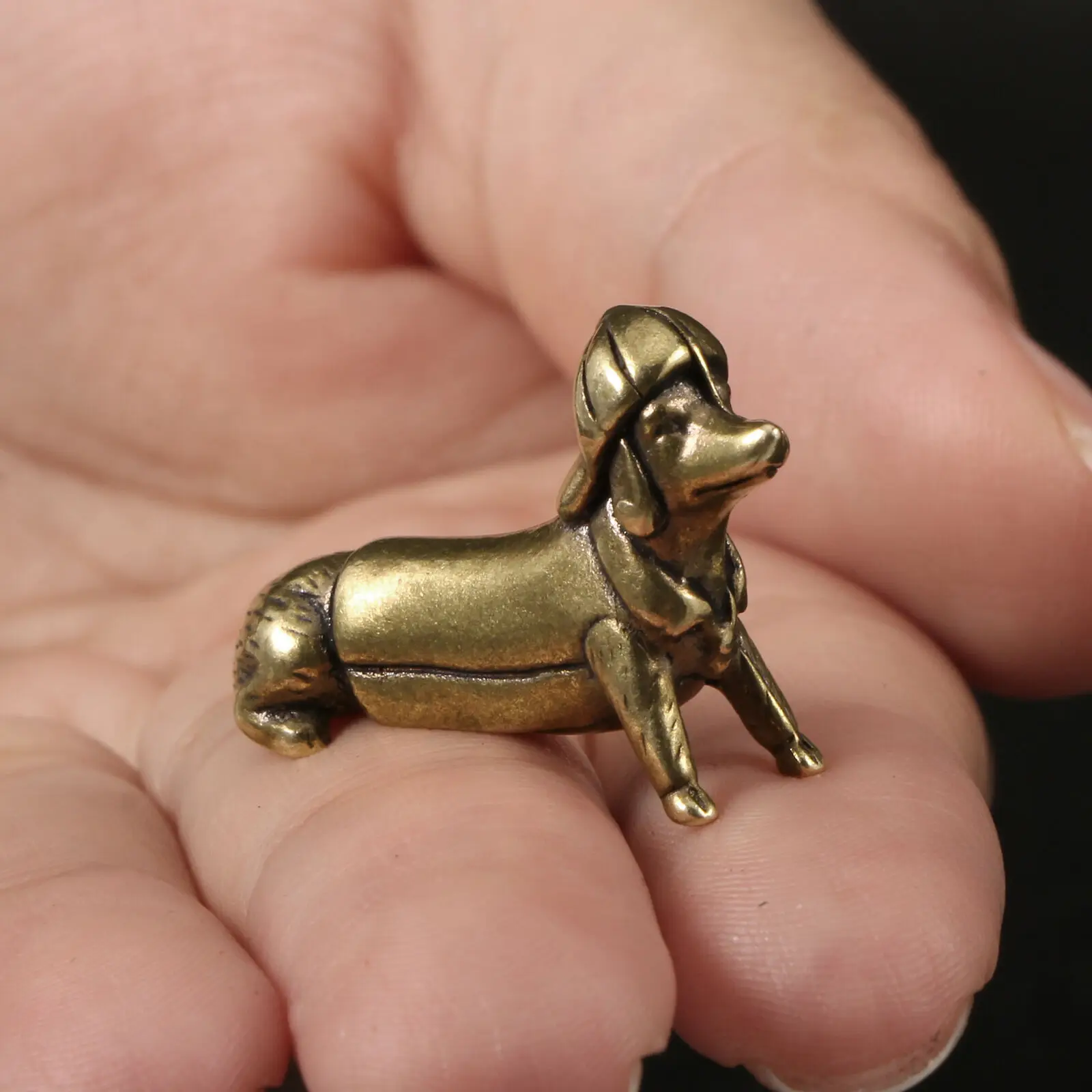 Dachshund Solid Copper Ornament Cute Puppy Tea Pet Ornament Statue
Dachshund Solid Copper Ornament Cute Puppy Tea Pet Ornament Statue