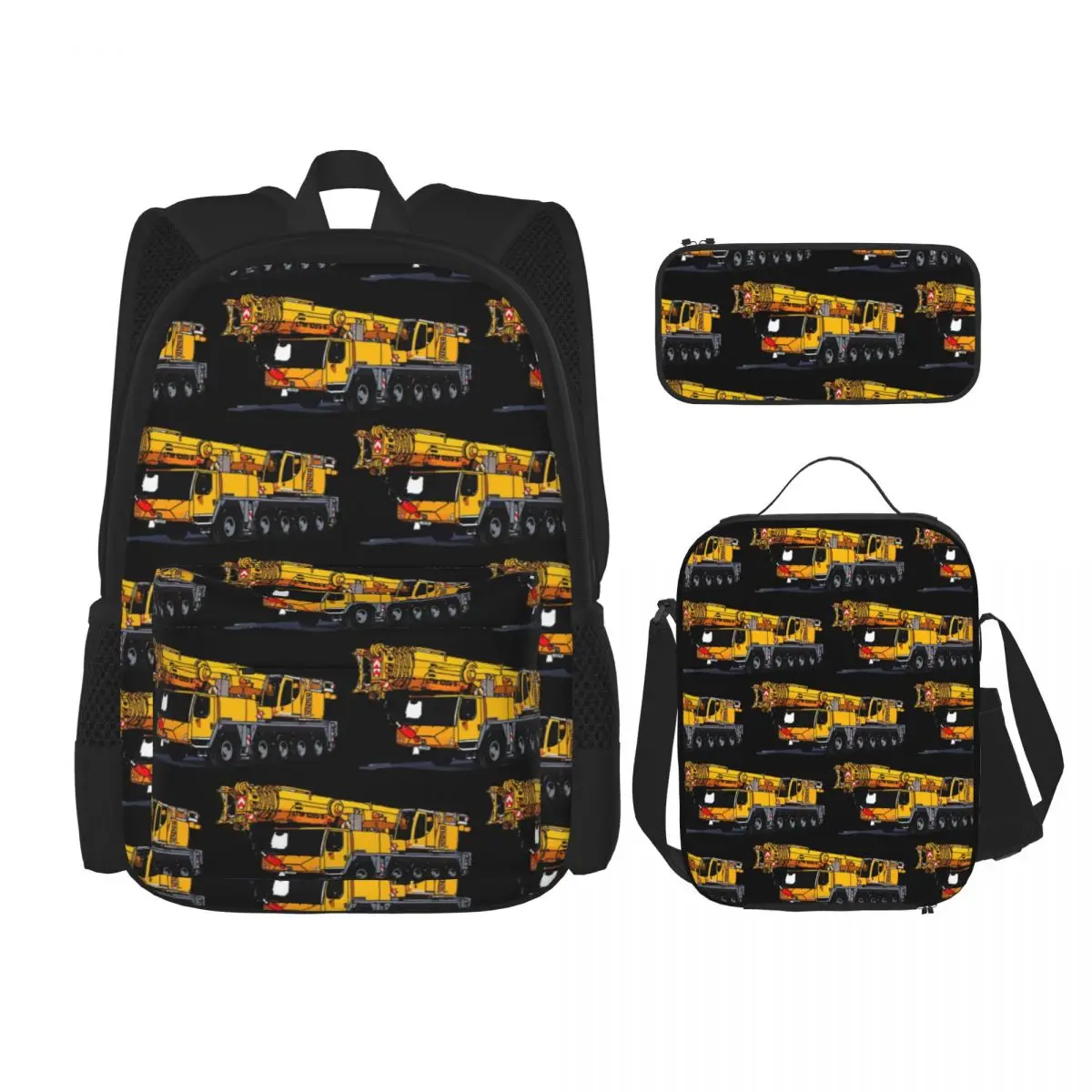 Liebherr Heavy Crane Backpacks Boys Girls Bookbag Students School Bags Kids Rucksack Lunch Bag Pen Bag Three-Piece Set
Liebherr Heavy Crane Backpacks Boys Girls Bookbag Students School Bags Kids Rucksack Lunch Bag Pen Bag Three-Piece Set