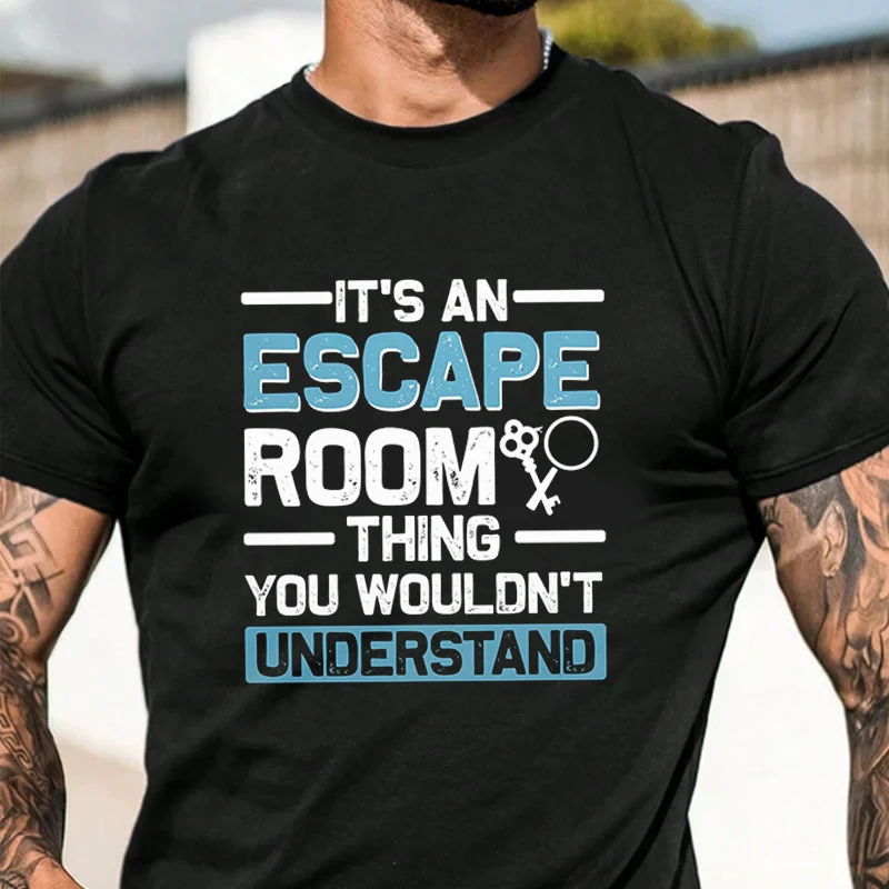 It's An Escape Room Thing You Wouldn't Understand Men's Graphic Print T-Shirt Casual Street Style For Travel And Sports Tee Tops
It's An Escape Room Thing You Wouldn't Understand Men's Graphic Print T-Shirt Casual Street Style For Travel And Sports Tee Tops