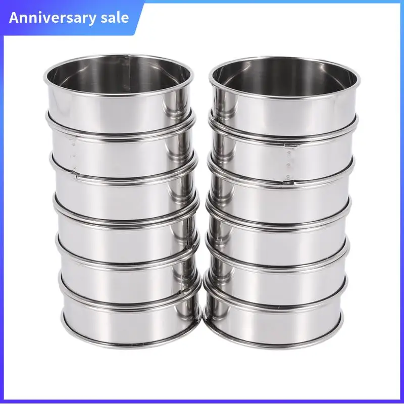 AD23-Double Rolled Tart Rings Stainless Steel Round Muffin Rings Metal Crumpet Rings Molds For Making Crumpet,Tart,Muffin 12
AD23-Double Rolled Tart Rings Stainless Steel Round Muffin Rings Metal Crumpet Rings Molds For Making Crumpet,Tart,Muffin 12