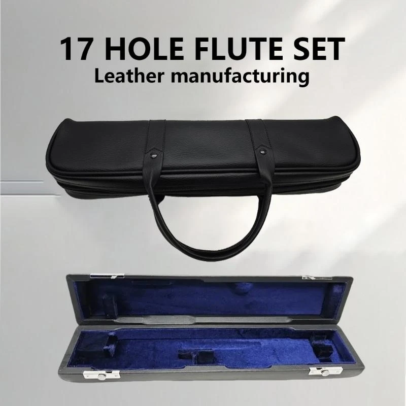 Waterproof Flute Carrying Case Zippered Double Handle Flute Carrying Handbag for 17 Holes Flute PU Leather Flute Case
Waterproof Flute Carrying Case Zippered Double Handle Flute Carrying Handbag for 17 Holes Flute PU Leather Flute Case