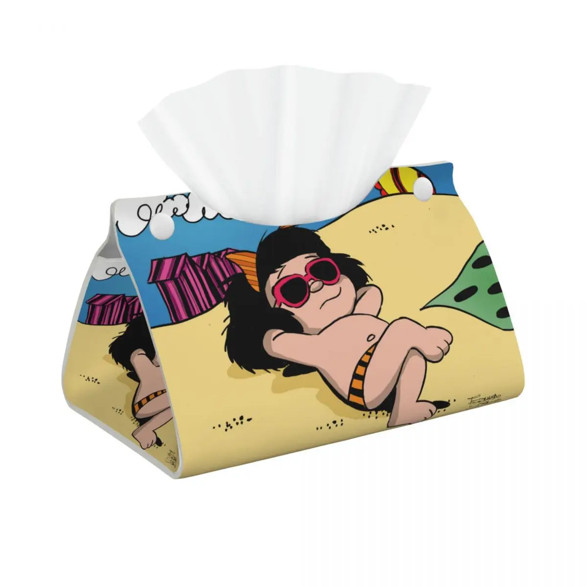 Индивидуальная бесплатная коробка для салфеток Happy Mafalda, Обложка, прямоугольная мультяшная аниме держатель для салфеток для лица для дома
Индивидуальная бесплатная коробка для салфеток Happy Mafalda, Обложка, прямоугольная мультяшная аниме держатель для салфеток для лица для дома