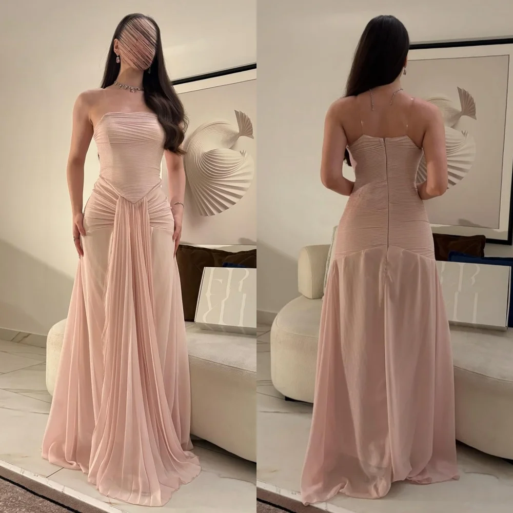 Customized High Quality Sizes Available Chiffon Pleat Ruched Draped A-line Strapless Long Dresses Bespoke Occasion Dresses Retro
Customized High Quality Sizes Available Chiffon Pleat Ruched Draped A-line Strapless Long Dresses Bespoke Occasion Dresses Retro