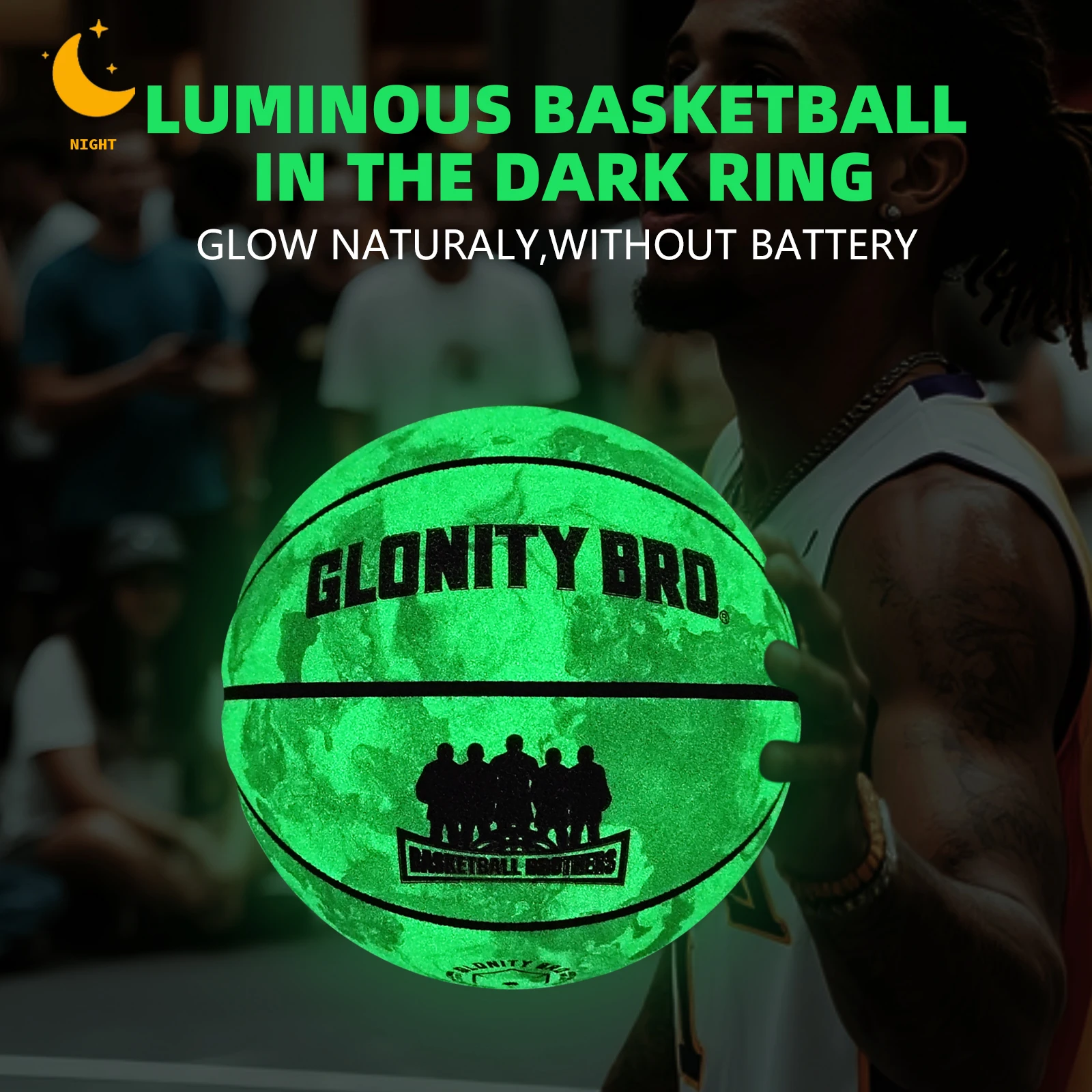Glowing Basketball Adult Youth Men Official Size 5/6/7 Non-slip Outdoor&Indoor Night Use Durable Luminous Basketball Ball Green
Glowing Basketball Adult Youth Men Official Size 5/6/7 Non-slip Outdoor&Indoor Night Use Durable Luminous Basketball Ball Green