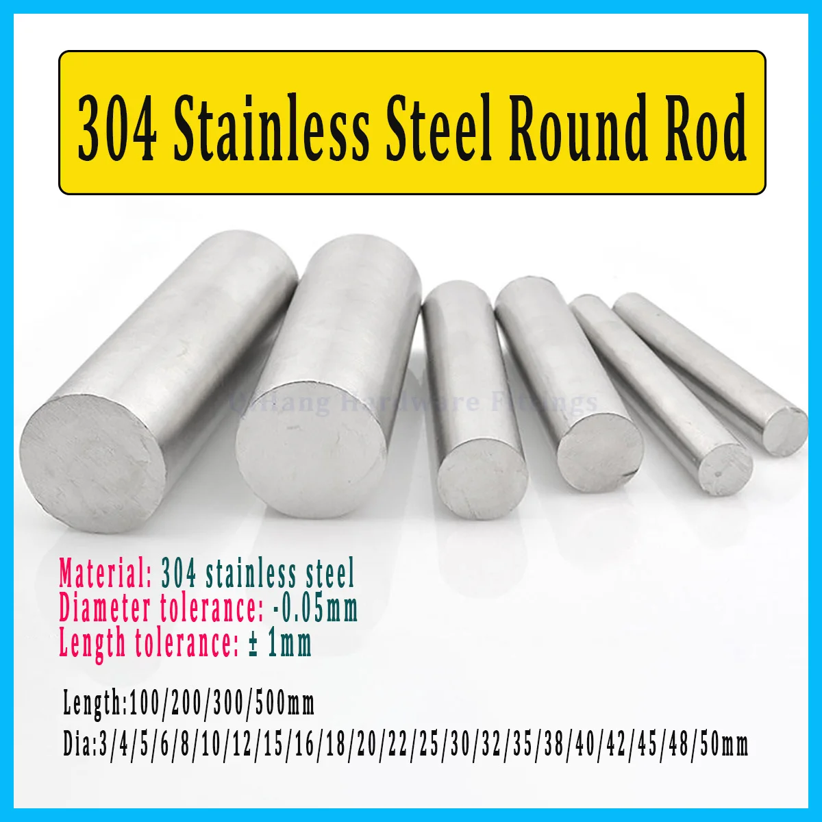 1Pcs 304 Stainless Steel Round Rod, 3-50mm Dia 100-500mm Long, Solid Linear Shaft Bar for DIY Craft Model Machinery
1Pcs 304 Stainless Steel Round Rod, 3-50mm Dia 100-500mm Long, Solid Linear Shaft Bar for DIY Craft Model Machinery