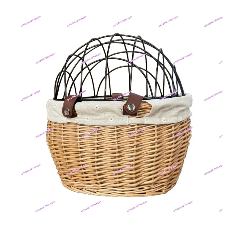 Bicycle Pet Cage Car Basket Storage Basket with Iron Cover Dog Cage Storage Basket Rear Frame Woven
Bicycle Pet Cage Car Basket Storage Basket with Iron Cover Dog Cage Storage Basket Rear Frame Woven