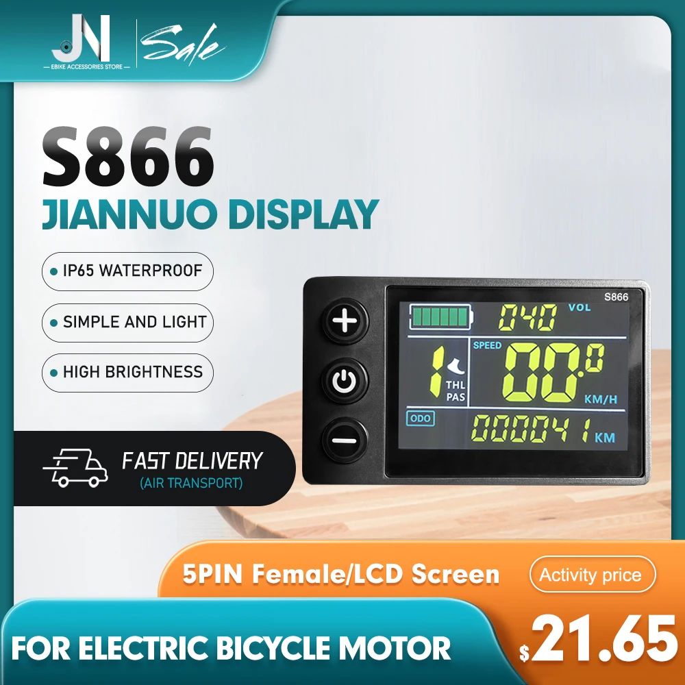 ЖК-дисплей Ebike S866 24 В 36 В 48 В 60 В, цветной интеллектуальный дисплей с SM/водонепроницаемой вилкой для комплекта для переоборудования электрического велосипеда
ЖК-дисплей Ebike S866 24 В 36 В 48 В 60 В, цветной интеллектуальный дисплей с SM/водонепроницаемой вилкой для комплекта для переоборудования электрического велосипеда