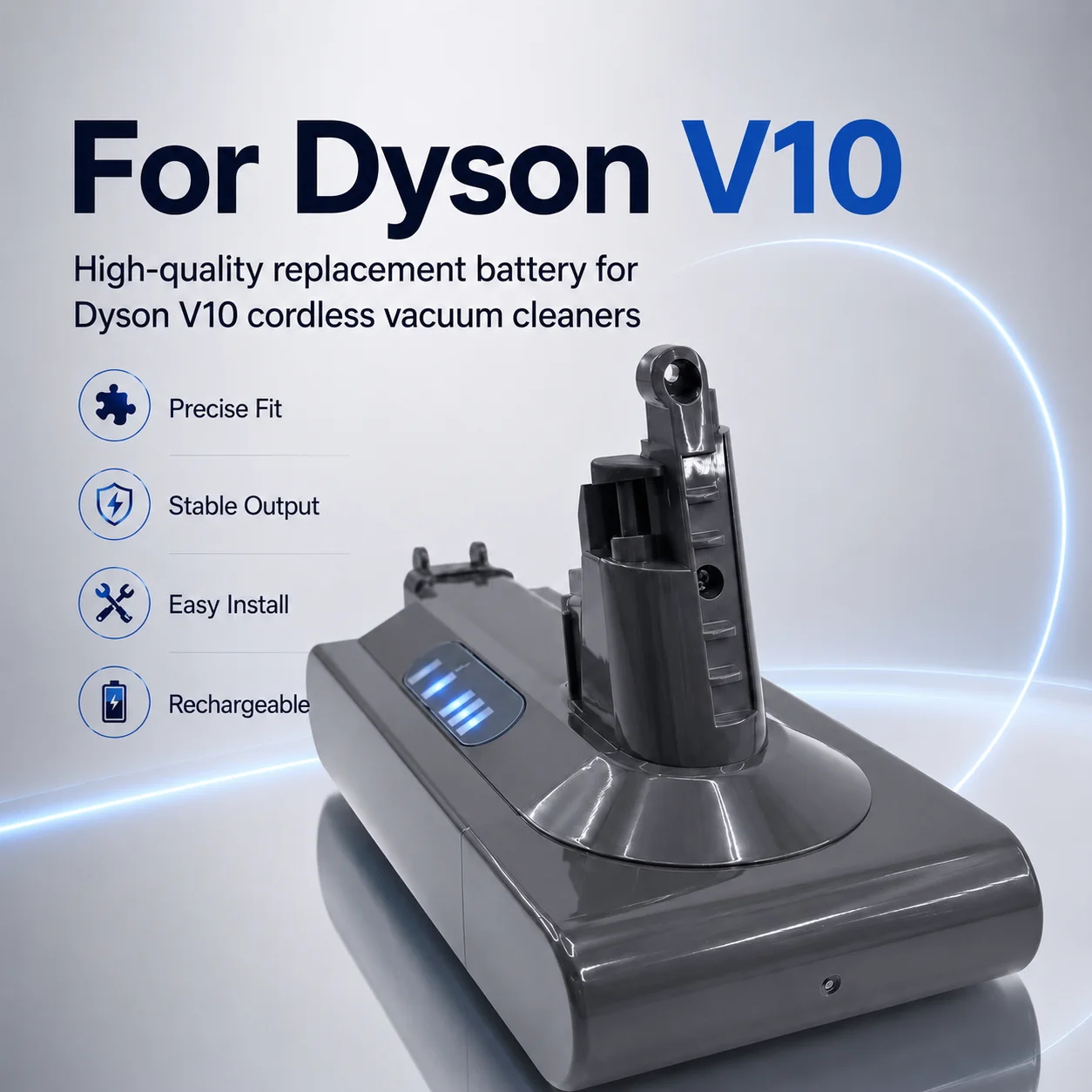 25.2V 16800mAh/28000mAh Replacement Battery for Dyson V10 Absolute Fluffy Animal Motorhead SV12 969352 Cordless Vacuum Cleaner
25.2V 16800mAh/28000mAh Replacement Battery for Dyson V10 Absolute Fluffy Animal Motorhead SV12 969352 Cordless Vacuum Cleaner