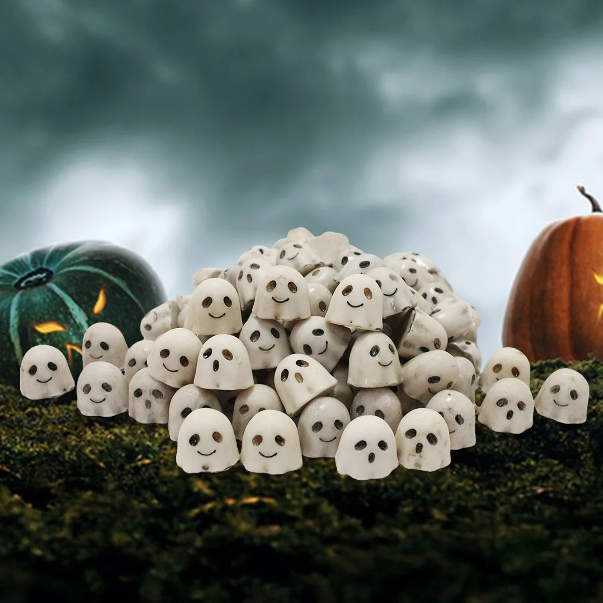 20-Piece Halloween Ghost Pebbles - Spooky Lawn Decor for Outdoor & Garden
20-Piece Halloween Ghost Pebbles - Spooky Lawn Decor for Outdoor & Garden