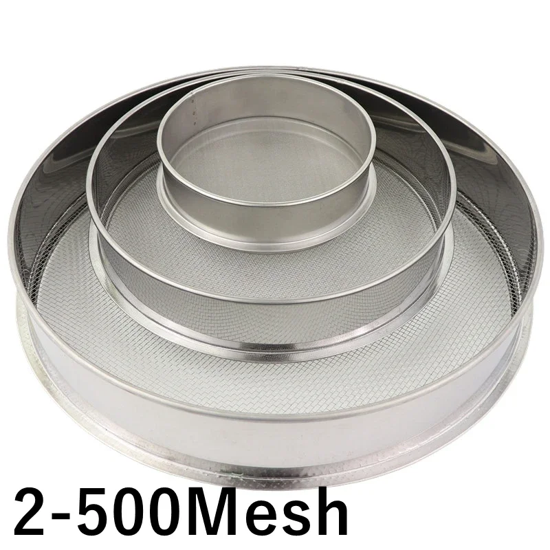 2-500M Round 304 Stainless Steel Lab Sieve Aperture Standard Sifters Shakers Kitchen Flour Powder Filter Screen Soil Strainer
2-500M Round 304 Stainless Steel Lab Sieve Aperture Standard Sifters Shakers Kitchen Flour Powder Filter Screen Soil Strainer