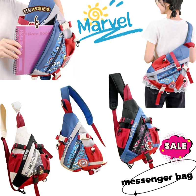 Marvel Iron Man SpiderMan, Captain America, Personality Creativity, Large Capacity Chest Bag, Fashion Anime Crossbody Bag
Marvel Iron Man SpiderMan, Captain America, Personality Creativity, Large Capacity Chest Bag, Fashion Anime Crossbody Bag