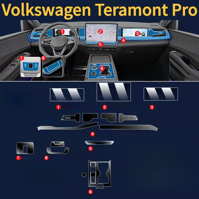 For Volkswagen Teramont Pro 26 Dashboard Multimedia GPS Console Navigation Transparent Anti-Scratch Protection Film Modification
For Volkswagen Teramont Pro 26 Dashboard Multimedia GPS Console Navigation Transparent Anti-Scratch Protection Film Modification