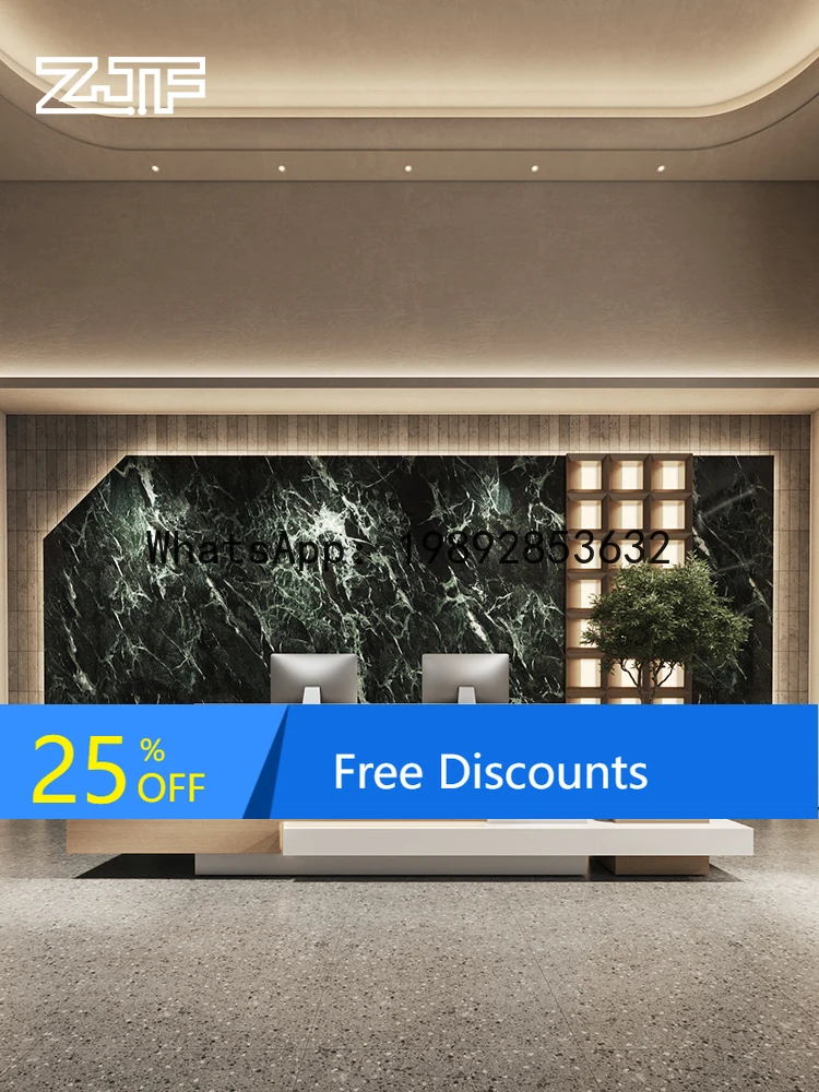 YFY Hotel Front Reception Simple Modern Shop Cashier Creative Long Lobby Service 
YFY Hotel Front Reception Simple Modern Shop Cashier Creative Long Lobby Service