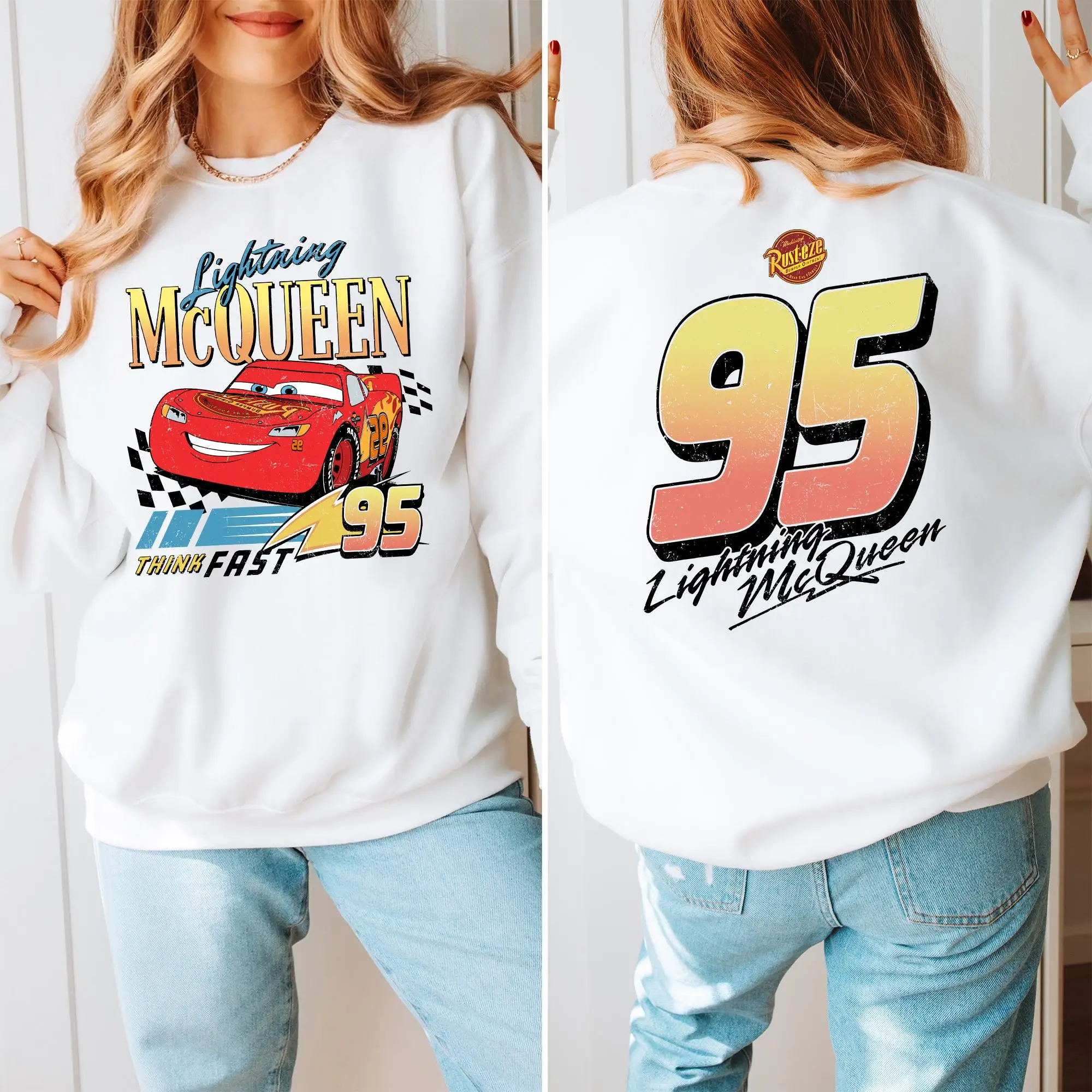 Толстовка с капюшоном в стиле ретро Lightning McQueen 95, двусторонняя толстовка с капюшоном в стиле ретро McQueen Car, толстовка с круглым вырезом и персонажем фильма Диснея
Толстовка с капюшоном в стиле ретро Lightning McQueen 95, двусторонняя толстовка с капюшоном в стиле ретро McQueen Car, толстовка с круглым вырезом и персонажем фильма Диснея