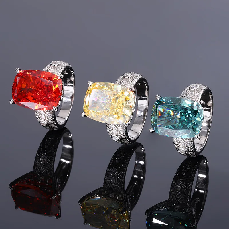 S925 Full Body Silver New Color Treasure High Carbon Diamond Luxury Set Retro Ring Main Stone 12 * 16
S925 Full Body Silver New Color Treasure High Carbon Diamond Luxury Set Retro Ring Main Stone 12 * 16