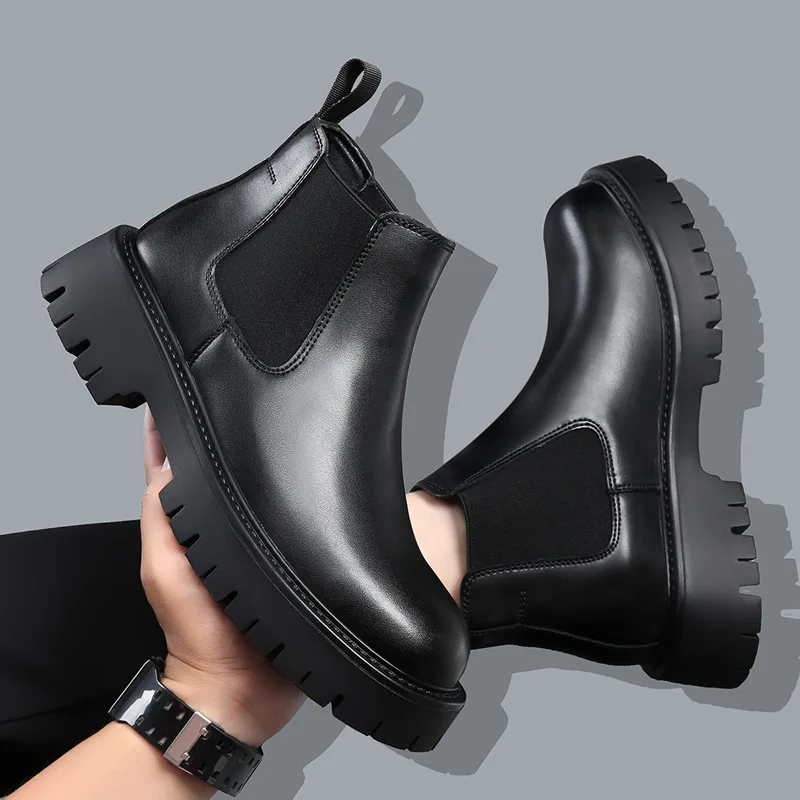 men's casual chelsea boots black trend platform shoes party prom dress cowboy original leather boot handsome ankle botas hombre
men's casual chelsea boots black trend platform shoes party prom dress cowboy original leather boot handsome ankle botas hombre