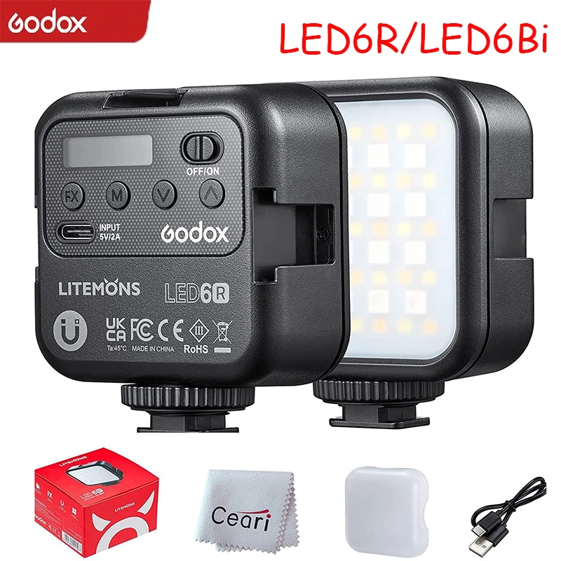 Перезаряжаемый мини-светильник Godox LED6R/Godox 6Bi для фотосъемки RGB полноцветный портативный светильник для камеры Tiktok Vlog Live
Перезаряжаемый мини-светильник Godox LED6R/Godox 6Bi для фотосъемки RGB полноцветный портативный светильник для камеры Tiktok Vlog Live