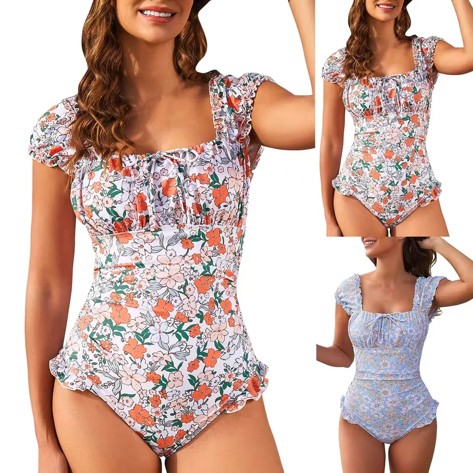 Women Sexy Swim Slimming One Piece Swimsuits Floral Printed Tight Fitting Push Up Bathing Suit Women'S Bikinis And Tankinis
Women Sexy Swim Slimming One Piece Swimsuits Floral Printed Tight Fitting Push Up Bathing Suit Women'S Bikinis And Tankinis