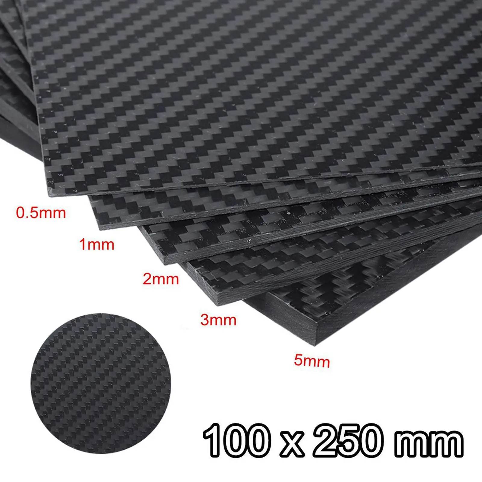 250x100mm Shock Resistance 3K Carbon Fiber Board for DIY Drone Aircraft
250x100mm Shock Resistance 3K Carbon Fiber Board for DIY Drone Aircraft