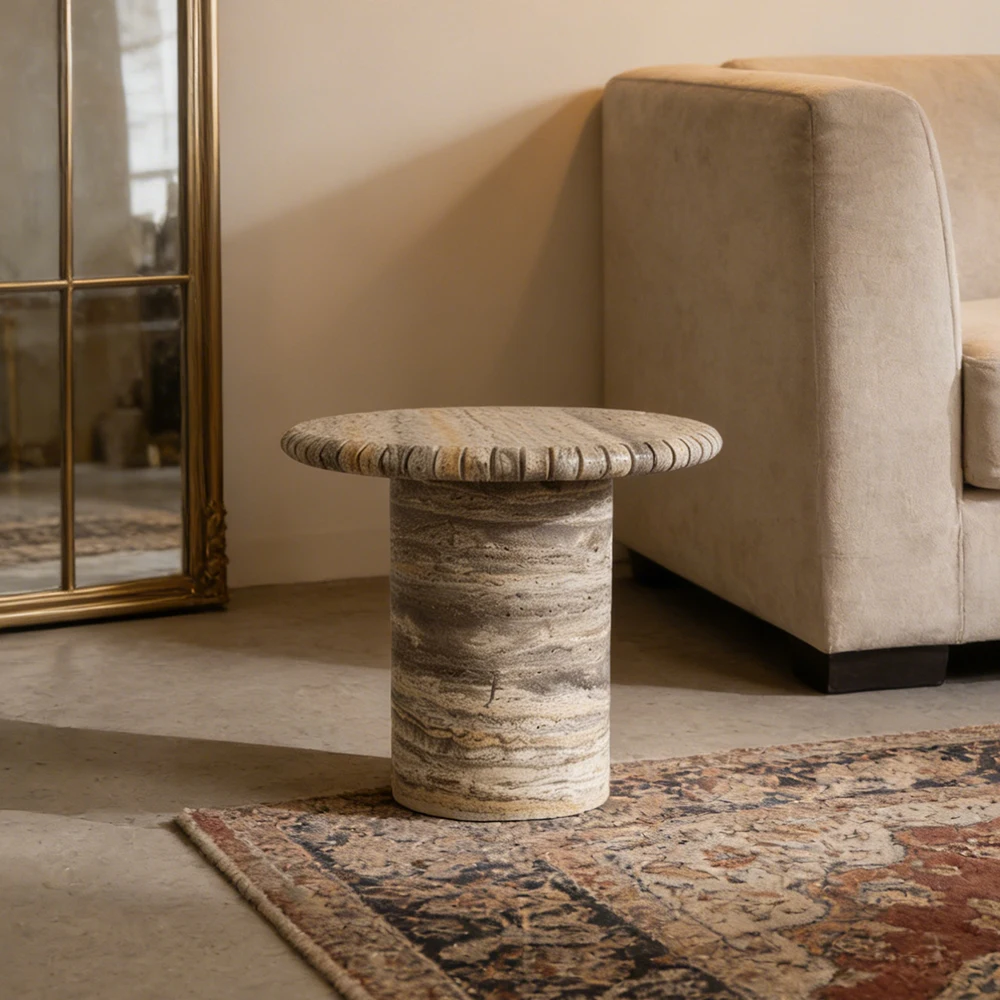 #A STONE Beige Travertine Coffee Table Modern Marble Checkerboard Side Table Top Fluted Column Leg Living Room
#A STONE Beige Travertine Coffee Table Modern Marble Checkerboard Side Table Top Fluted Column Leg Living Room