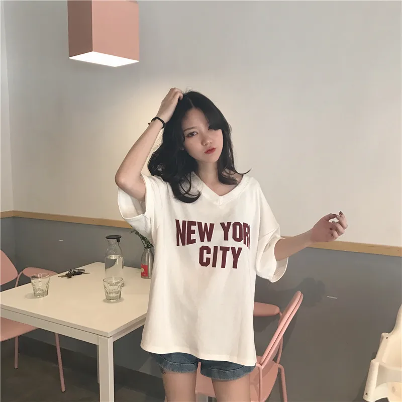 Women Funny Oversize White Tops Streetwear Letter Printed Loose Short Sleeve T-shirts Hip Hop Clothing Female Summer
Women Funny Oversize White Tops Streetwear Letter Printed Loose Short Sleeve T-shirts Hip Hop Clothing Female Summer