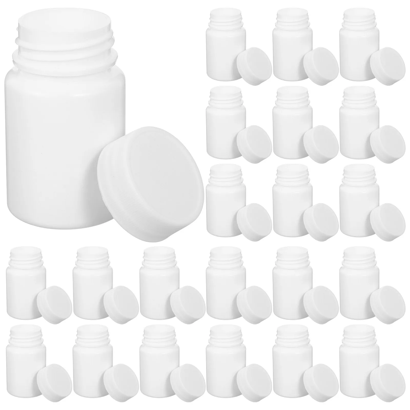 100Pcs White Pill Bottle Screw Top Airtight Sealed Storage Small Plastic Container Portable Mini Capsule Medicine Packaging
100Pcs White Pill Bottle Screw Top Airtight Sealed Storage Small Plastic Container Portable Mini Capsule Medicine Packaging