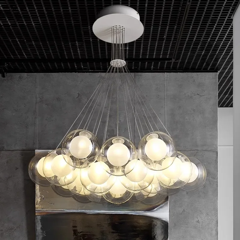 Modern Simplicity Home Decor Glass Ball Chandelier for Bedroom Living Room Pendant Lamp Interior Lighting Hanging Luminaires
Modern Simplicity Home Decor Glass Ball Chandelier for Bedroom Living Room Pendant Lamp Interior Lighting Hanging Luminaires