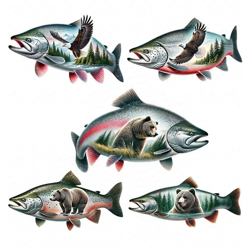 Salmon Car Sticker Waterproof Vinyl Decal on Bumper Rear Window Laptop Self-adhesive Decal For Car Accessories SH590
Salmon Car Sticker Waterproof Vinyl Decal on Bumper Rear Window Laptop Self-adhesive Decal For Car Accessories SH590