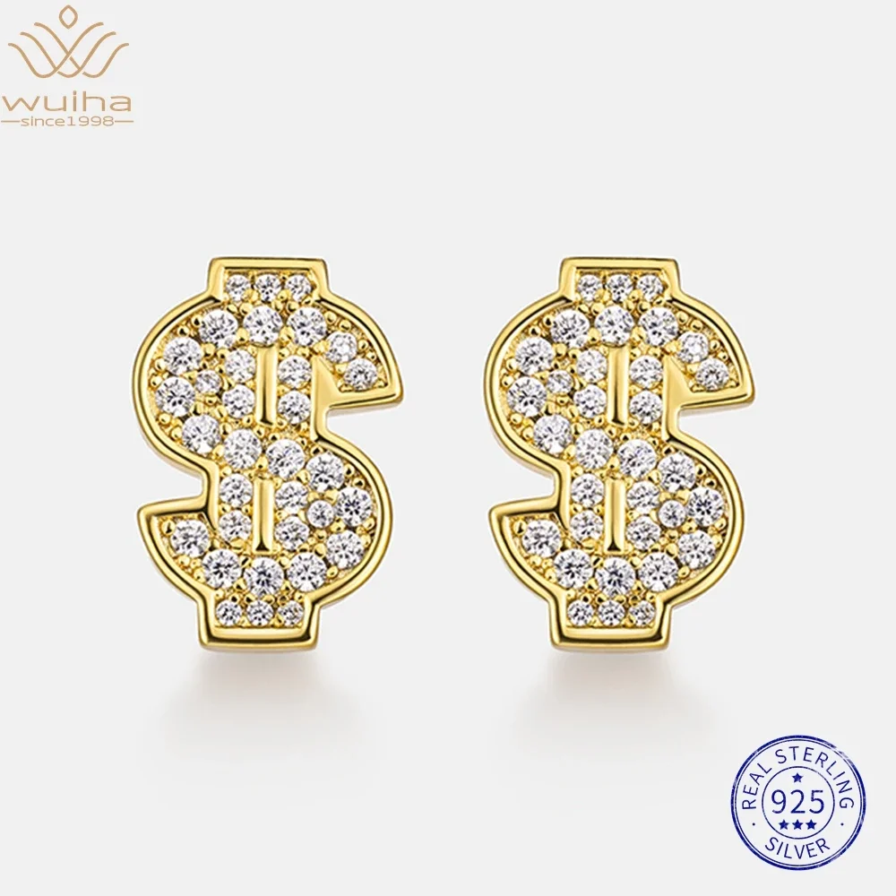 WUIHA HipHop Rock Punk 925 Sterling Silver Sparkling All Moissanite Diamond Stud Earrings for Women Engagement Gift Fine Jewelry
WUIHA HipHop Rock Punk 925 Sterling Silver Sparkling All Moissanite Diamond Stud Earrings for Women Engagement Gift Fine Jewelry