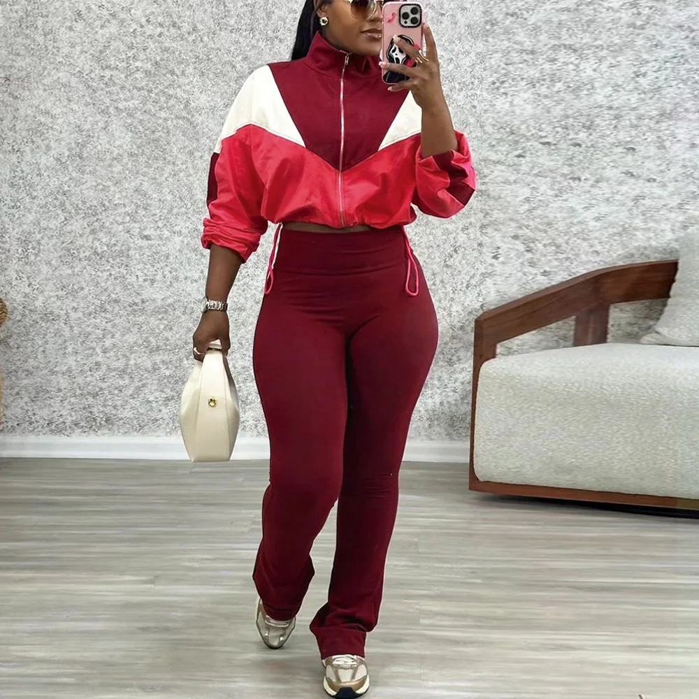 2 Pieces Pants Sets for Woman 2025 New Blouse & Long Trousers Patchwork Fashion Elegant Sports Ladies Outfits Matching Pants Set
2 Pieces Pants Sets for Woman 2025 New Blouse & Long Trousers Patchwork Fashion Elegant Sports Ladies Outfits Matching Pants Set