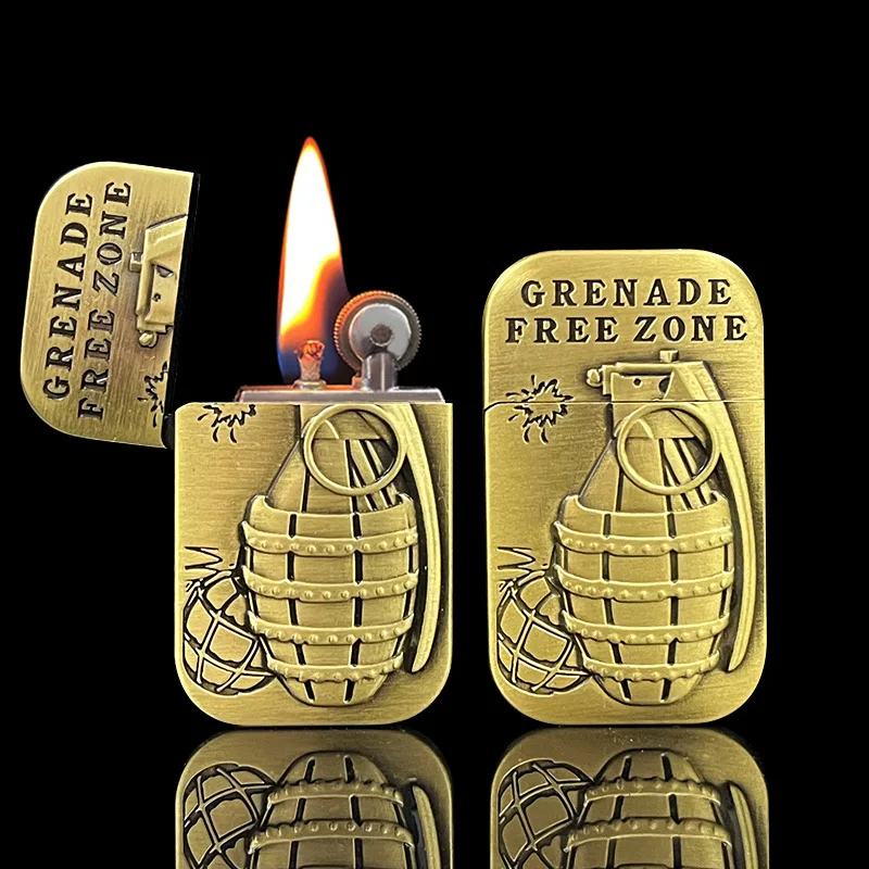 New Personalized and Creative High-end Boutique Metal Lighter, Cool Relief Mini Slim Portable Grinding Wheel Kerosene Lighter
New Personalized and Creative High-end Boutique Metal Lighter, Cool Relief Mini Slim Portable Grinding Wheel Kerosene Lighter