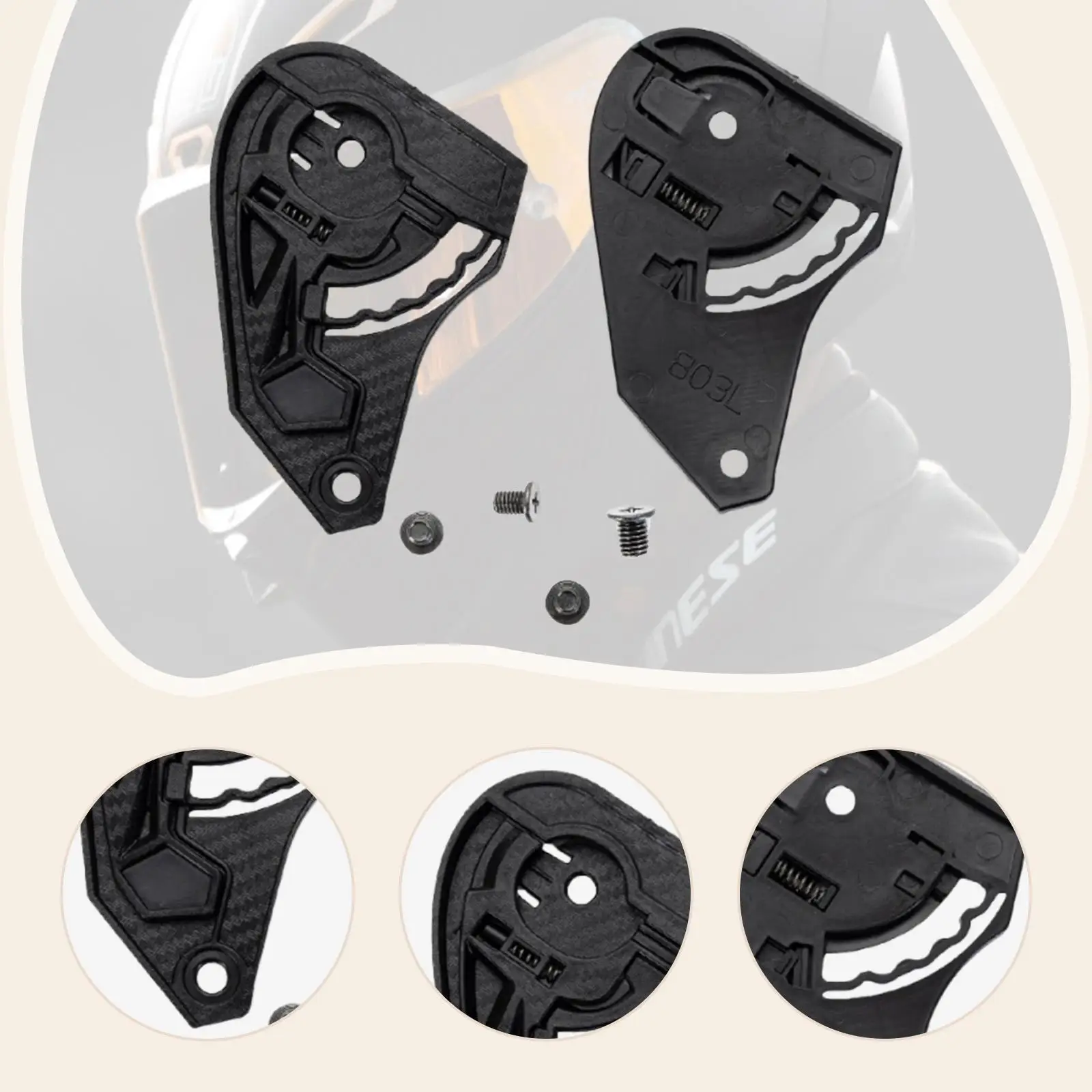 Пластиковая основа для крепления визора мотоциклетного шлема, запасные части для полнолицевых шлемов, легко устанавливается
Пластиковая основа для крепления визора мотоциклетного шлема, запасные части для полнолицевых шлемов, легко устанавливается