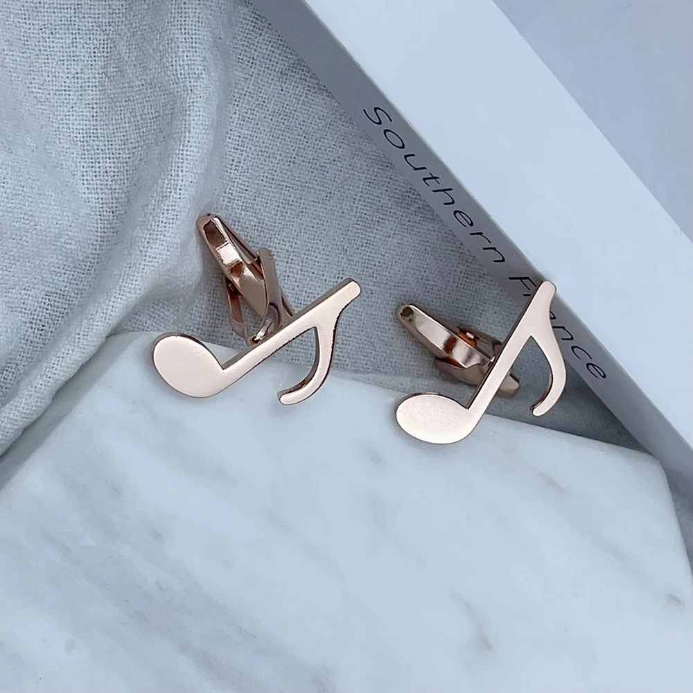 Minimalist Luxury Music Series Note Design Cufflinks High Quality Stainless Steel Material Men's and Women's Shirts Jewelry
Minimalist Luxury Music Series Note Design Cufflinks High Quality Stainless Steel Material Men's and Women's Shirts Jewelry