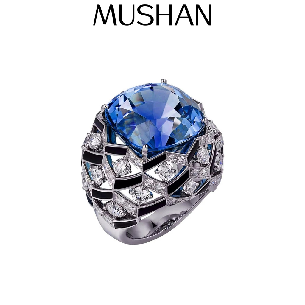 MuShan Jewelry 925 Sterling Silver Ring 5A CZ Gemstones High Carbon Diamond Luxury Love 925 Sterling Silver Ring Accessories
MuShan Jewelry 925 Sterling Silver Ring 5A CZ Gemstones High Carbon Diamond Luxury Love 925 Sterling Silver Ring Accessories